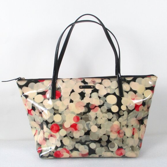 KATE SPADE NEW YORK CHERRY TERRACE FESTIVE BUBBLE TOTE BAG. - Picture 3 of 16